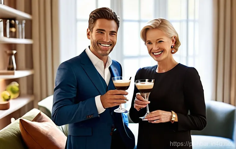 홈바텐더 에스프레소 마티니 - **Prompt 2: The Perfect Espresso Martini Presentation**
    "A close-up shot of a perfectly crafted ...
