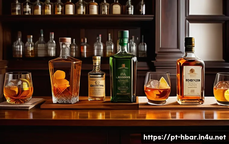 홈바텐더 초보자를 위한 위스키 - A sophisticated whisky tasting scene in a cozy, warmly lit room typical of a Brazilian home, featuri...